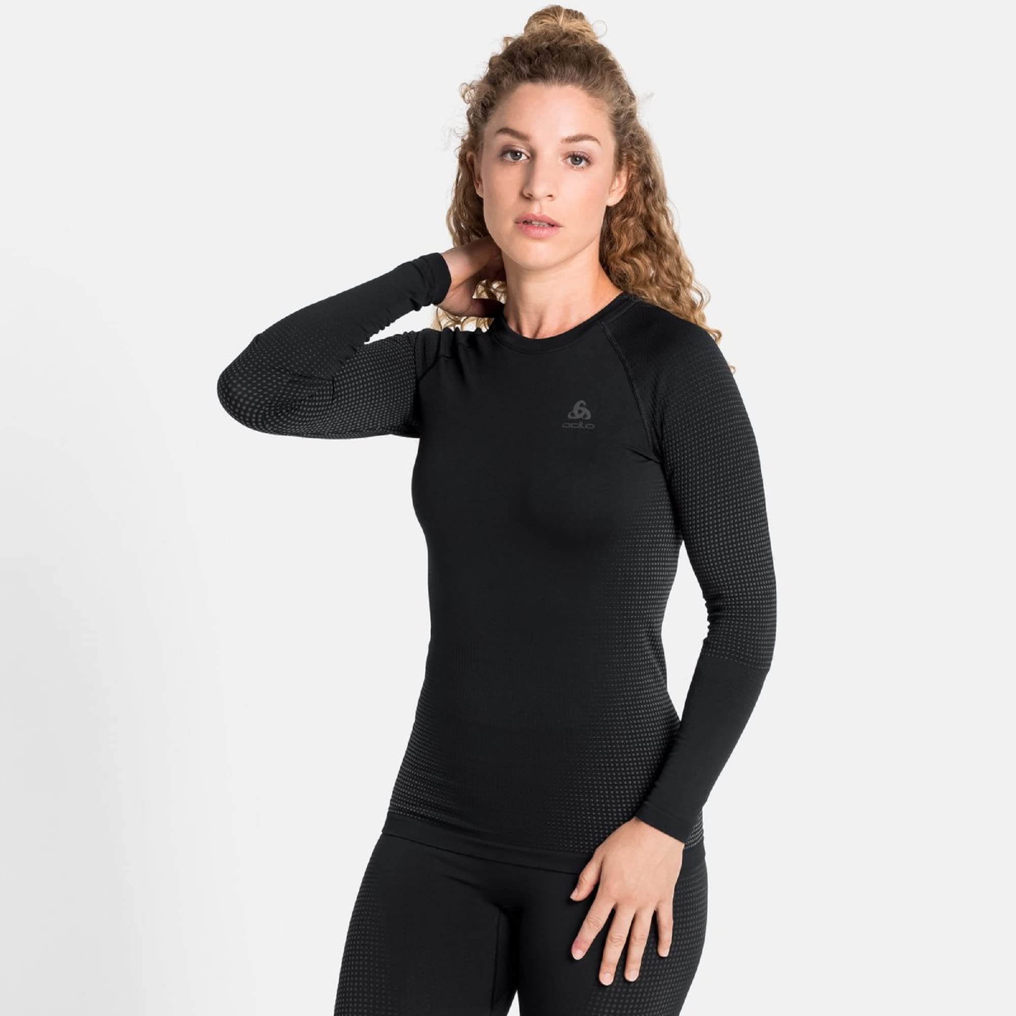 Odlo Thermounterwäsche Damen Performance Warm I Funktionsshirt Langarm I Warme Skiunterwäsche Maglietta Bambine e Ragazze (Pacco da 1)