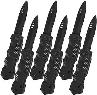 JOLLYSTYLE 6PCS Fake Knife - Halloween Prop Plastic Trick Disappear Fake Plastic