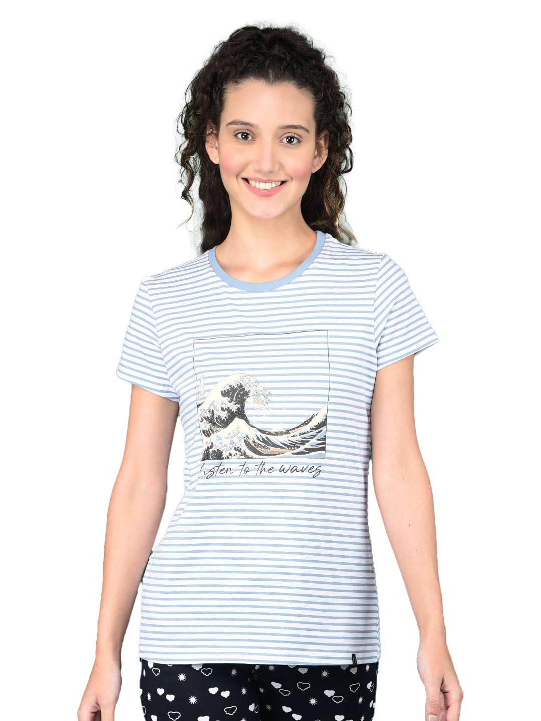dollar Women's Pack of 1 Stripes T-Shirts-picture-46