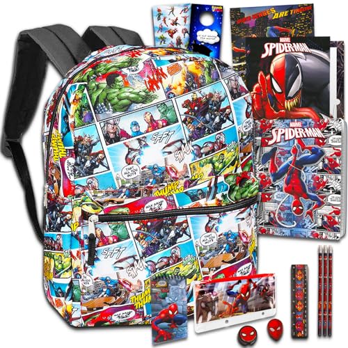 Marvel Avengers Kids Backpack Set (7 pcs) School Supplies
