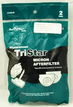 TriStar Vacuum Cleaner Secondary After Filter Pack of 3