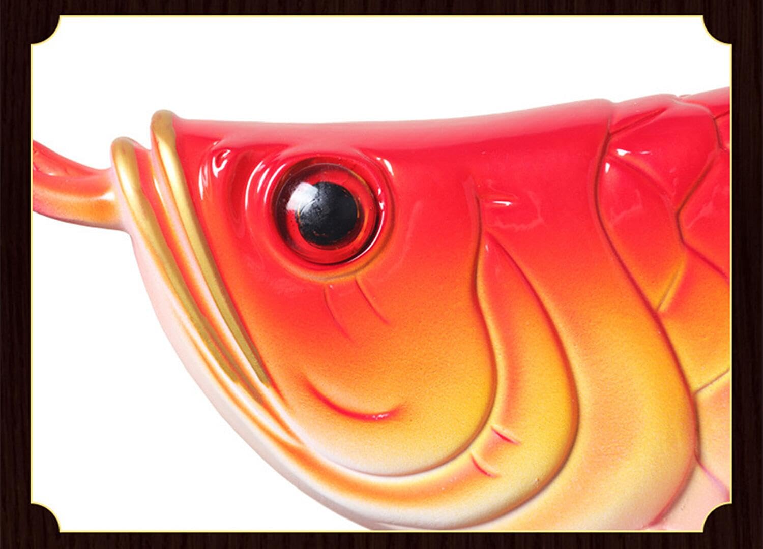 Amazon.co.jp: RuiWen アロワナ風水置物 招財龍魚 ラッキーフィッシュ