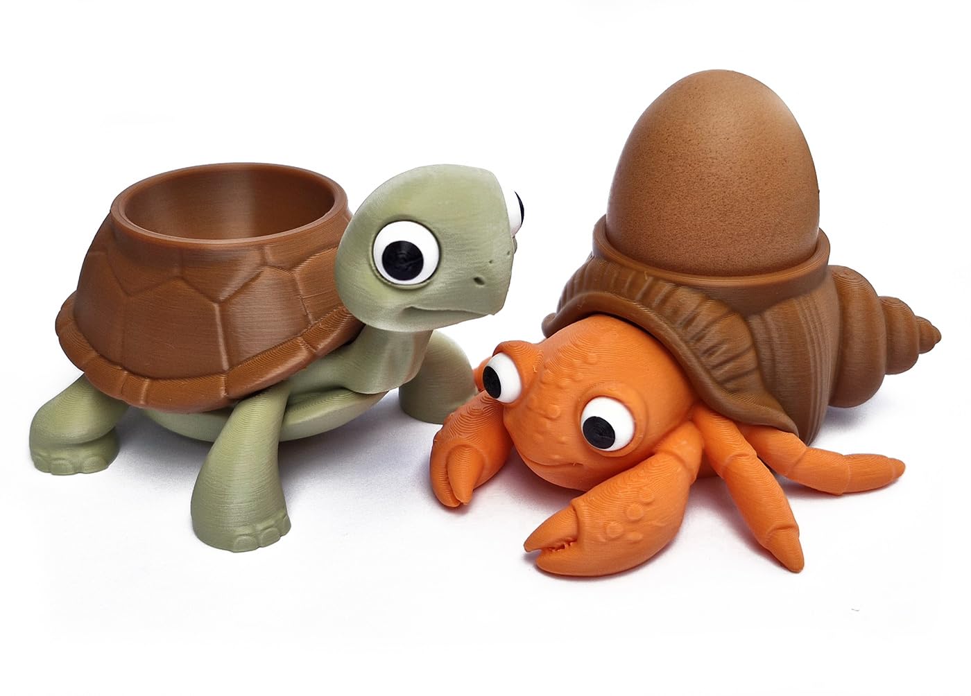 Animal Egg Cup Holder – Novelty Easter Souvenir Gift Soft Boiled Egg Stand Shaped Kitchen Table Decor Family Breakfast Accessory Seasonal Decoration (The Shell-Duo Set)