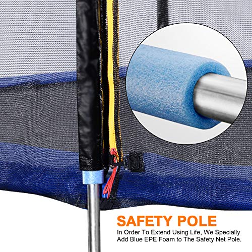 Exacme Trampoline Replacement Safety Enclosure Net 15 Foot With 6 Poles, Round Outer Net With Clamps And Hardware, 6180-N015 #TOP3