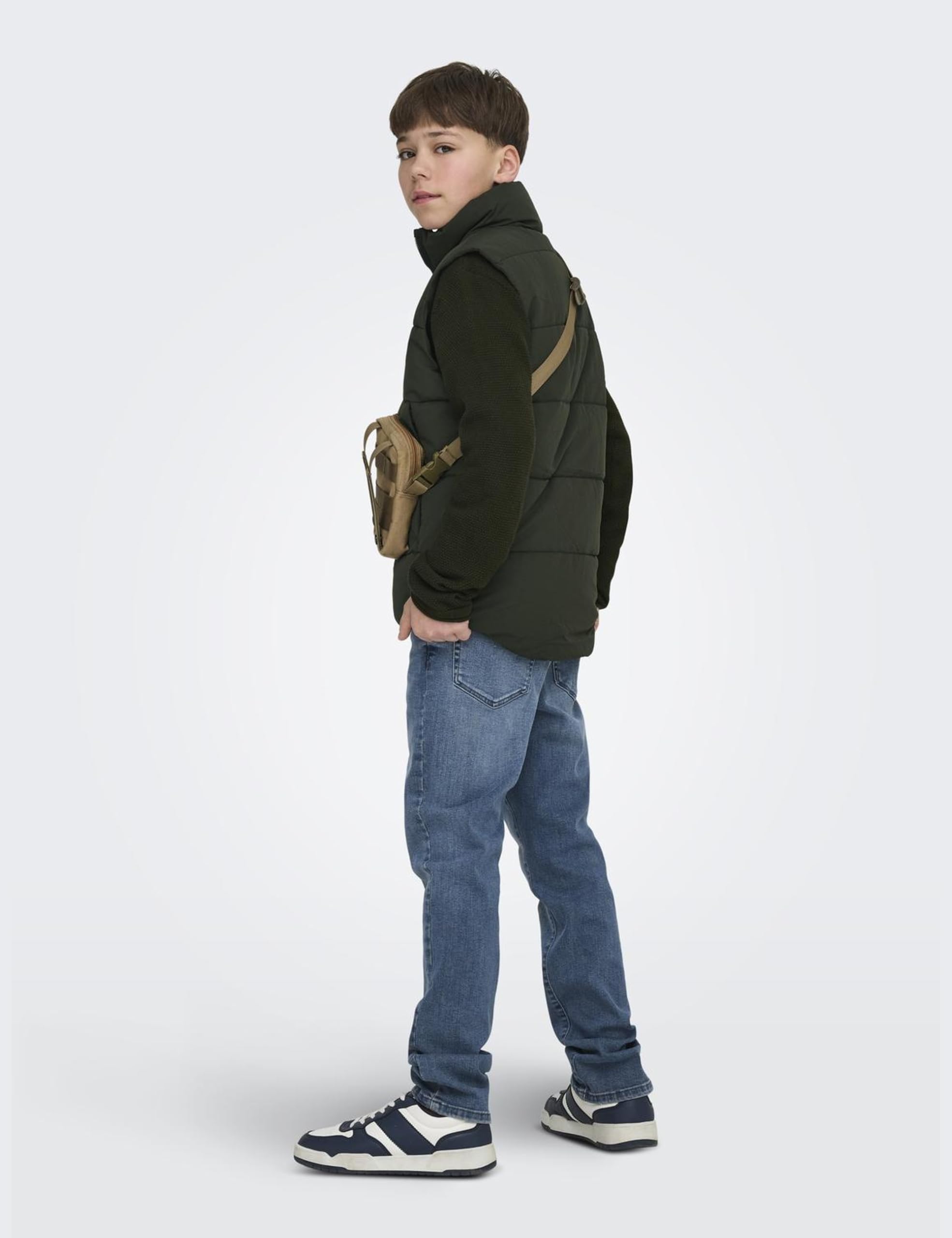 ONLY & SONS Osjglobal Puffer Vest Otw Noos, rodzynka, 152