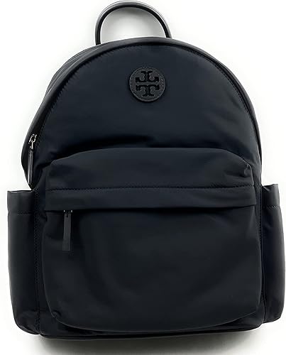 Tory Burch 88368 - Mochila de nailon Ella para mujer, Negro -, Mochilas Daypack