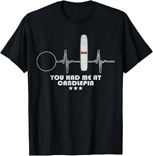 Candlepin Bowling Balls Heartbeat Bowler T-Shirt
