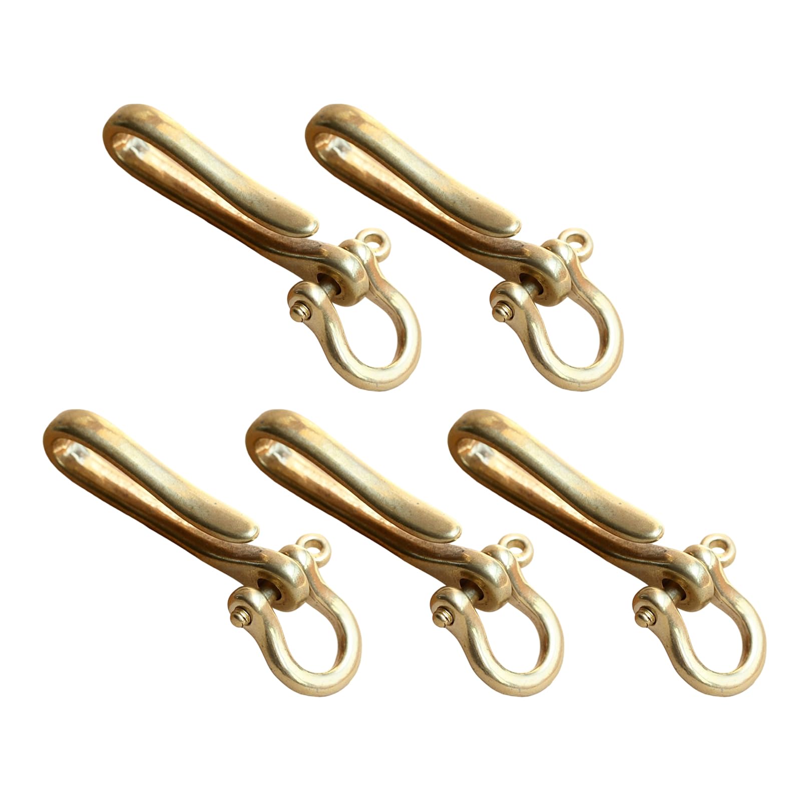 Sisyeuo Practical Hook Chain for Practical Management Rustproof Brass Carabiner Styles Clip Daily Use U Shape Hook