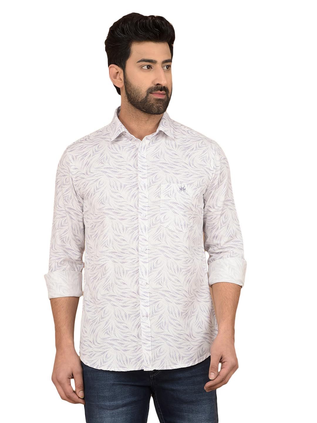 Crimsoune Club Men's Purple Printed Shirt-picture-29