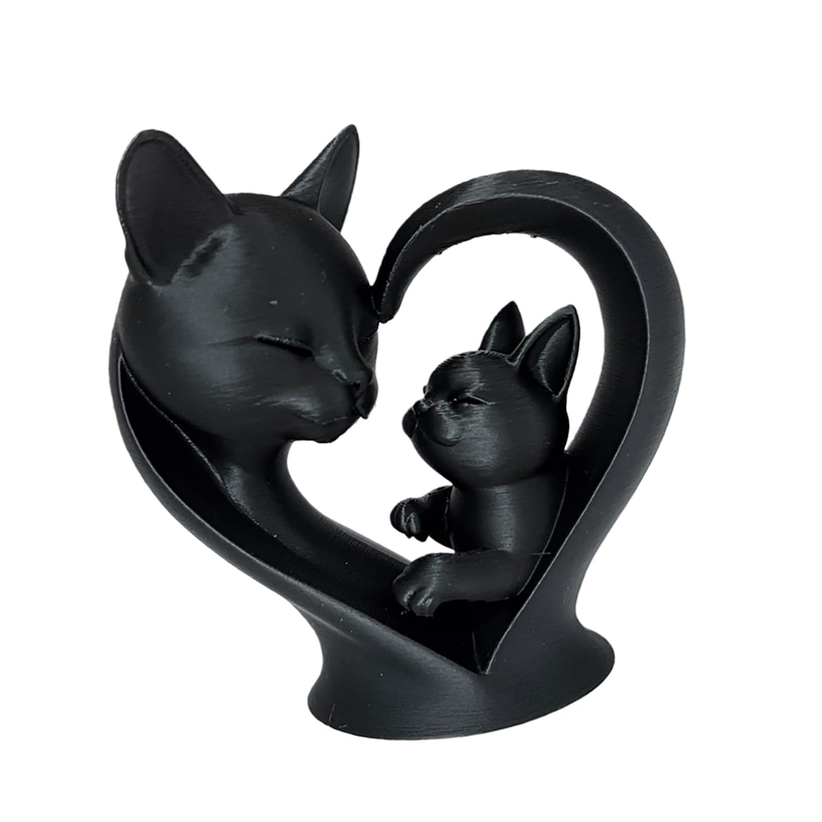 Vlhpnpe Black And Child Cats Statues Cats Figurines Animal Sculptures Table Centerpieces Home Decoration Lover Animal Sculptures Home Decors
