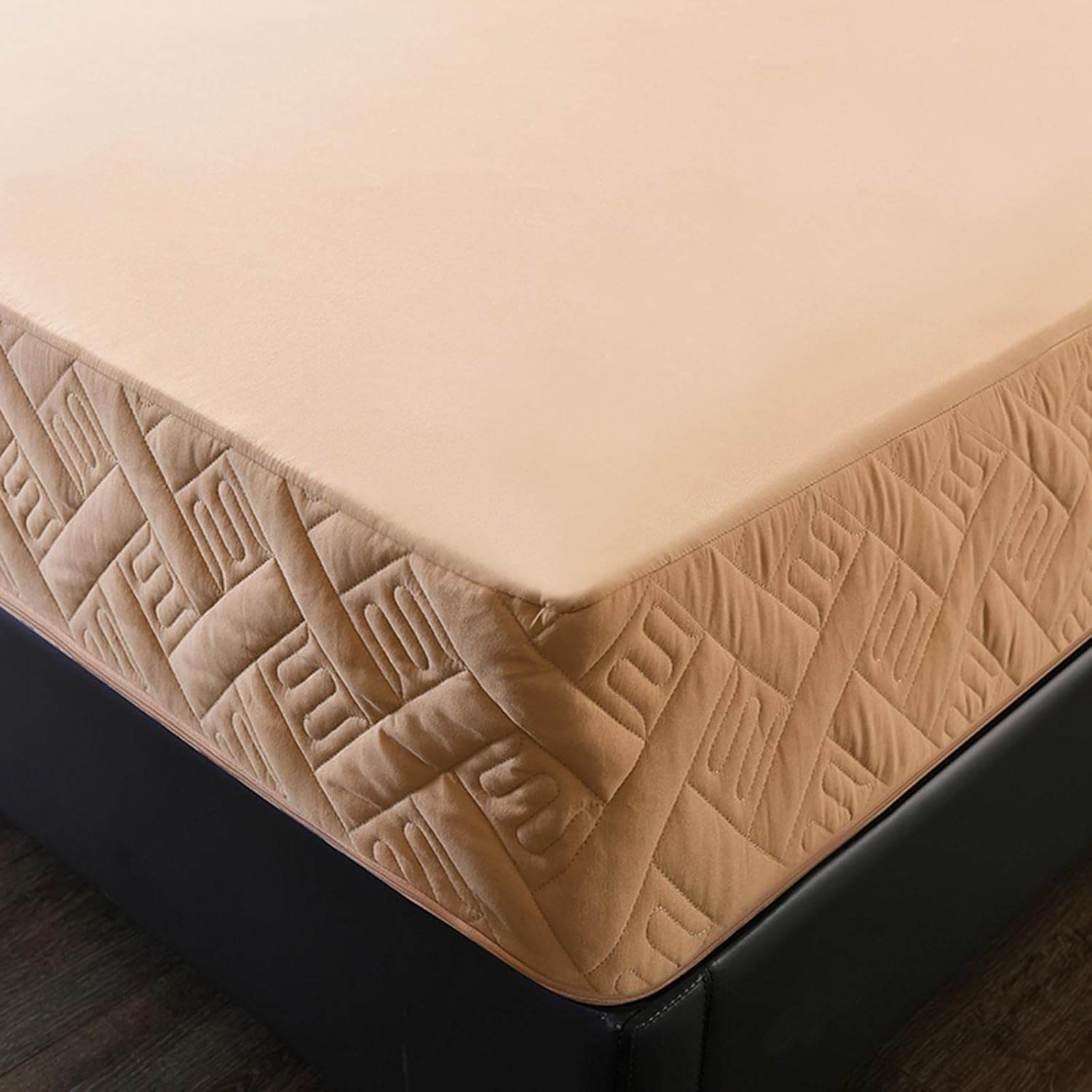 Matratzenschoner mit Reißverschluss, waschbar, weich, für Einzelbett, 140 x 200 + 25 cm, bequemer Bettschutz, ideal zur Linderung von Allergien