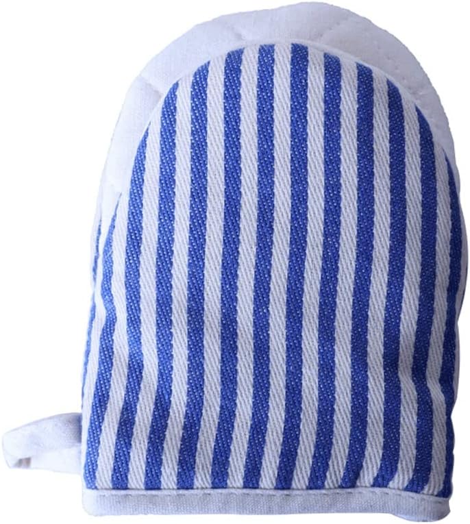 Hot Insulation Gloves Oven Glove Kitchen Baking Stripe Mitts Microwave Potholder(C)