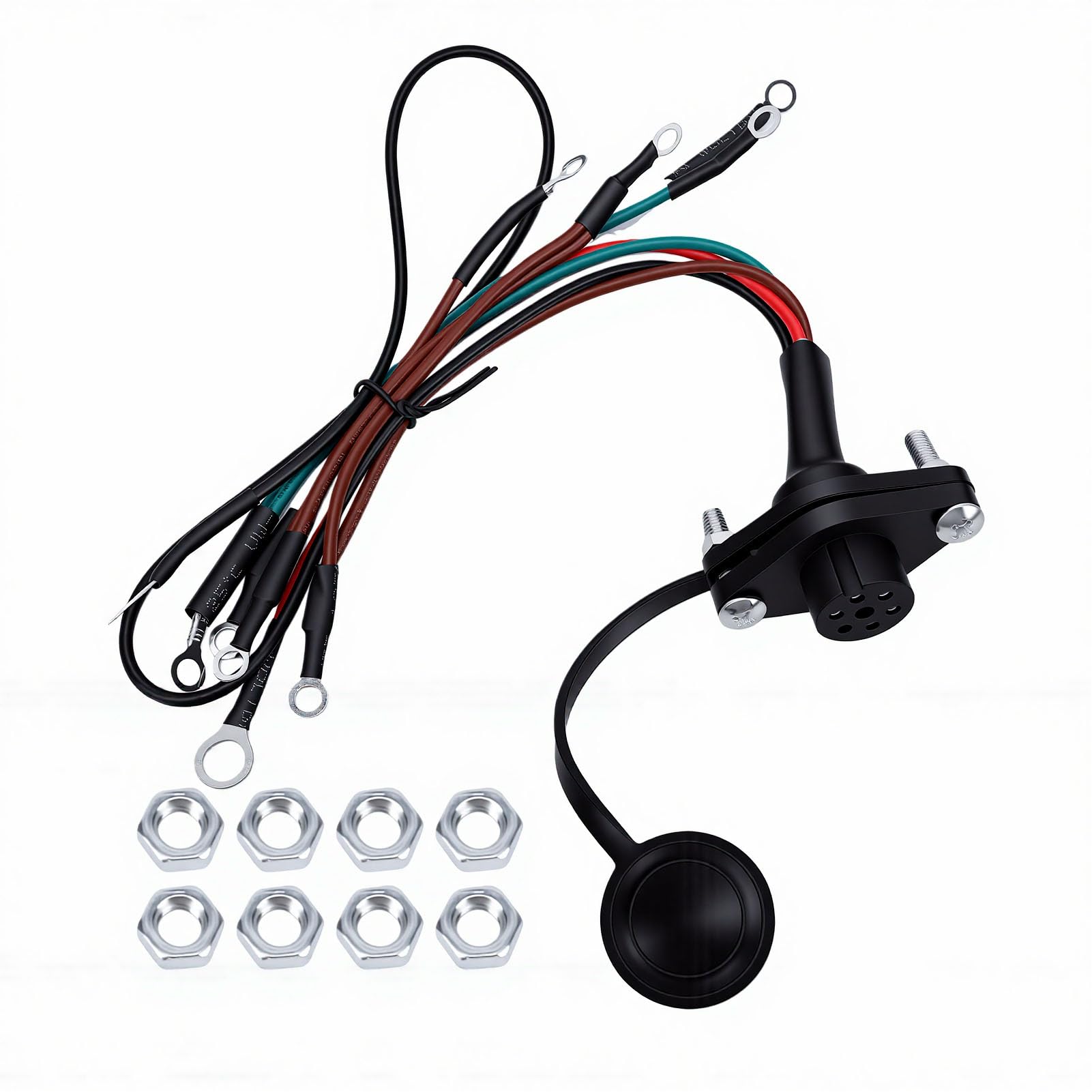 Cryfokt Winch Connector Socket Harness, 5 Wire High Strength