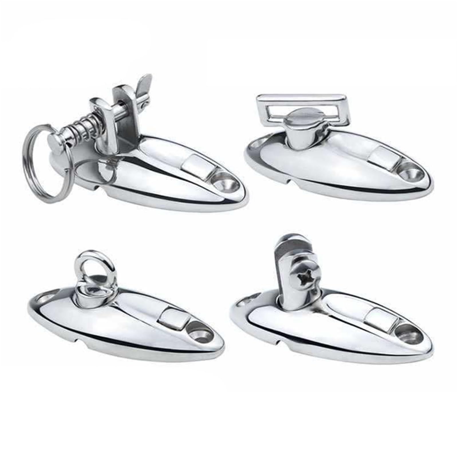 Top Marine Hardware 316 Stainless Steel 81 92mm Quick Release Boat Canopy Rotate Seat 1Pcs(81mm-A)