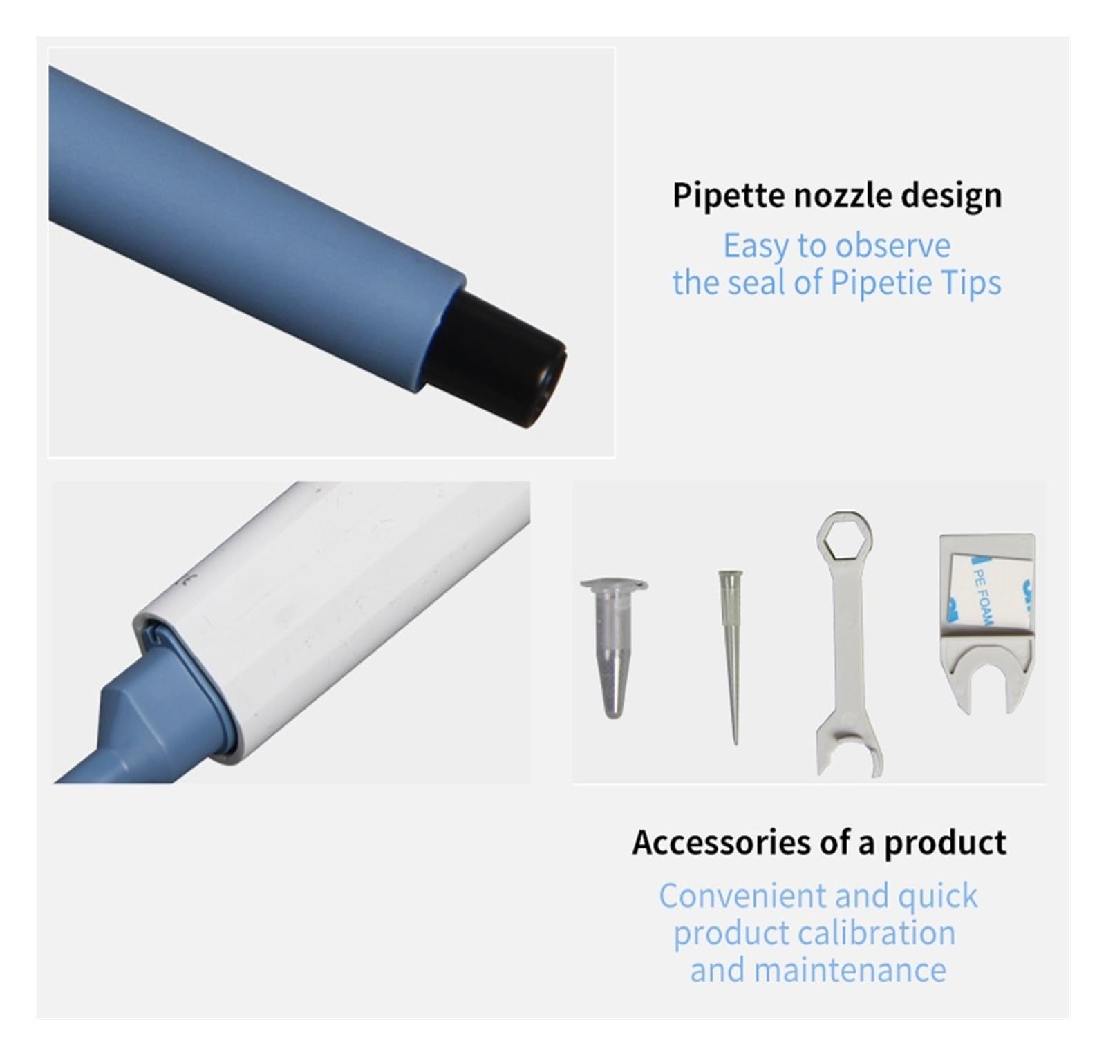 Pipettatrice digitale regolabile a volume variabile da 0,1UL a 10ML Pipettatrice con puntali for pipette Attrezzature for forniture di laboratorio Estrazione accurata(0.1-2.5ul)