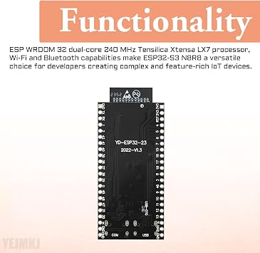 ESP32 S3 Development Board N8R8 ESP WROOM 32 S3 IoT Type-C Core Hat