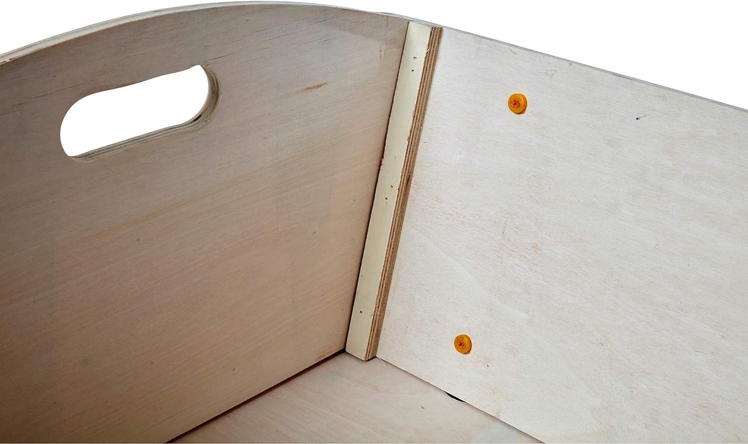 Izzy Bollerwagen Holz Kinder Luftreifen 100kg für alle Gelände Geeignet (Holzbollerwagen mit Pannensicheren PU-Reifen), 95 x 61 x 59 cm Abmessung; 15 KG
