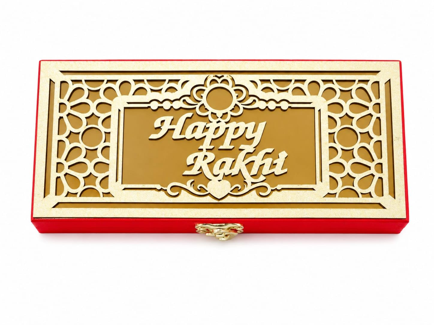 Raksha Bandhan Special Designer MDF Cash & Jewellery Gift Box | Happy Rakhi | Rakhi Gift Box for Brother | Designer Money Box for Cash, Watch, Jewellery, Gold Coin & Gift Presentation-image-8