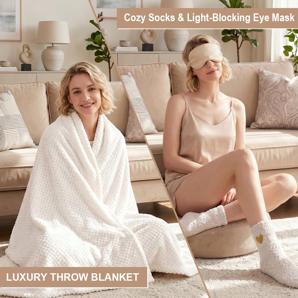 HoldOneLight Set regalo spa per donne, pacchetto per la cura di sé per mamma, kit di coccole per compleanno e festa della mamma, Thinking of You Get Well Soon regalo per amica sorella