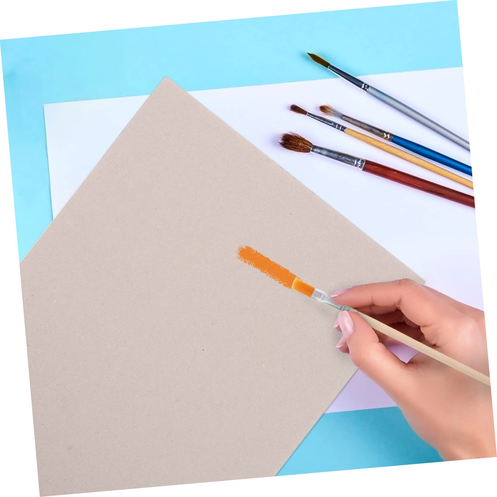 LIFKOME 10Pcs Thickened Double Sided DIY Paperboard Durable Craft Supplies for Creative Projects Thick for Handmade Art and Model Making