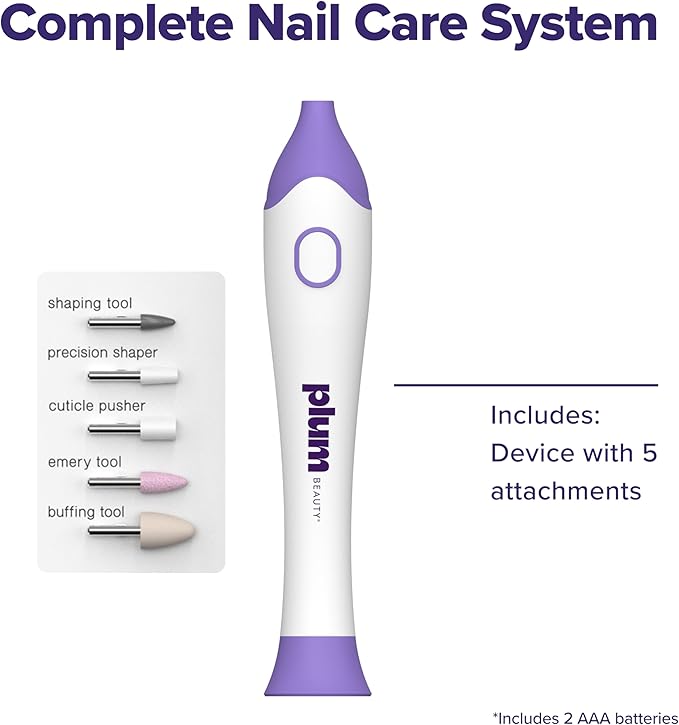 Plum Beauty Taladro Eléctrico Inalámbrico para Uñas, Kit de Manicura miniatura 7