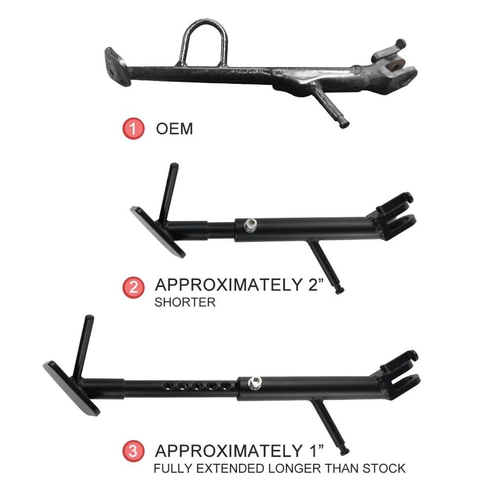 Rivestimenti Laterali Moto Cavalletto Regolabile Cavalletto Laterale per S&uzuki per V-Strom 1000 DL1000 2002 2003 2004 2005 2006 2007 2008-2013