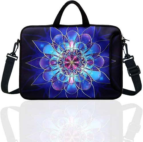 Miniatura 2 de 12.5 pulgadas portátil hombro bolsa manga caso con asa para 11.6" 12" 12.2" 12.2" 12.5" netbookMacbook Air Pro (azul)