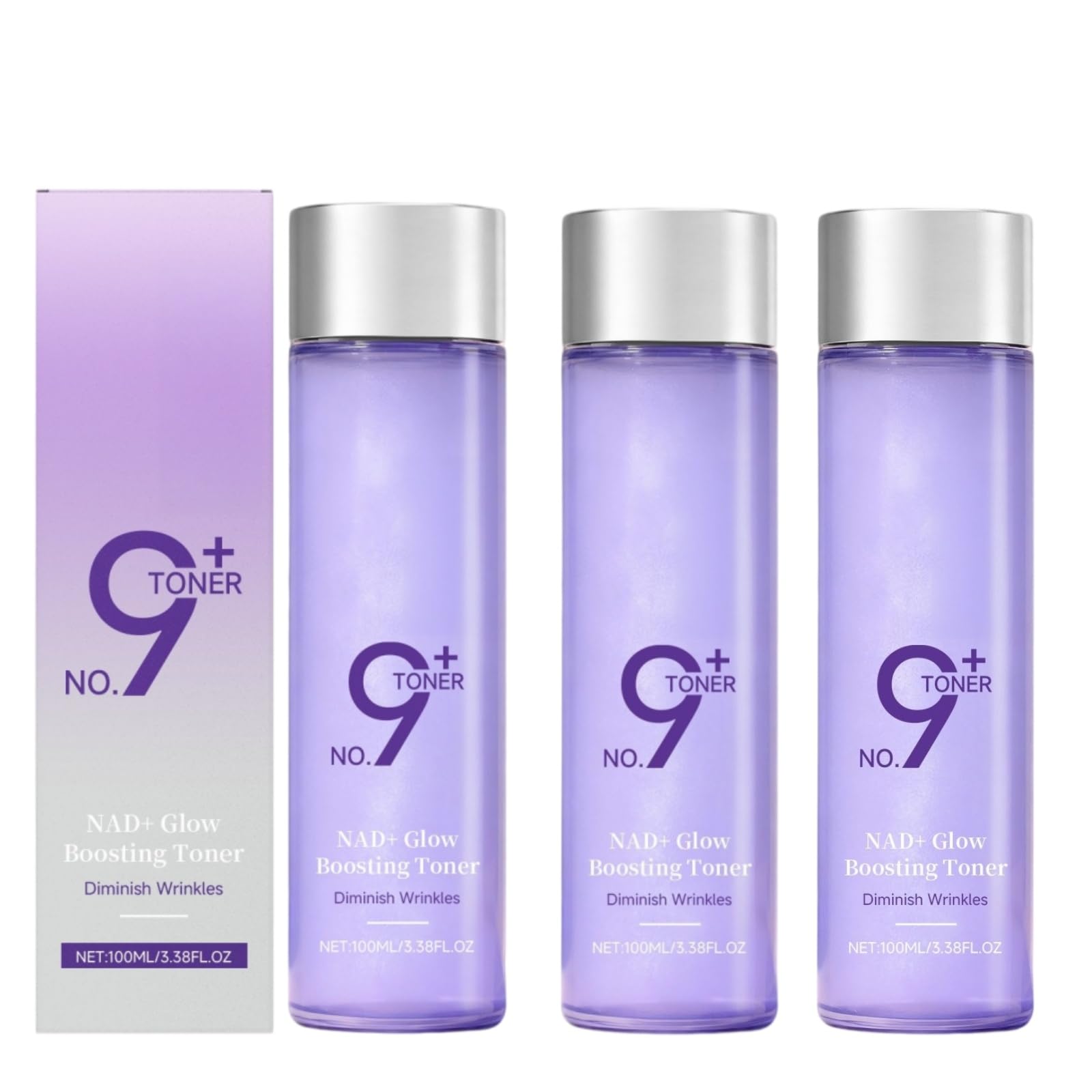 Toner visag lotion tonifiante hydratante, boost d'éclat pour peau lumineus