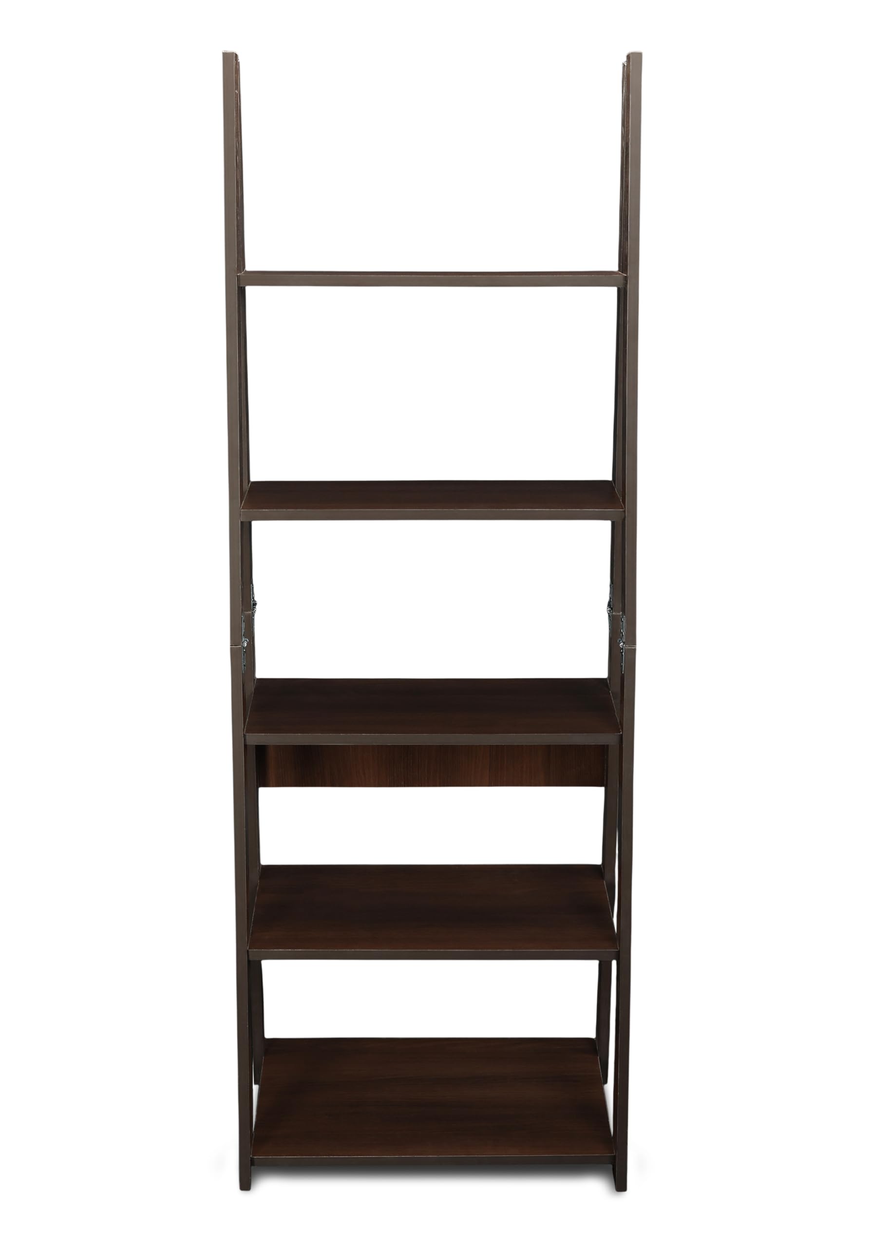 KVS Furniture Plank Reno Engineered Wood Ladder Book Shelf and Display Unit,Office,Kids Room (Accasiya Brown) DIY(Do-It-Yourself) 2