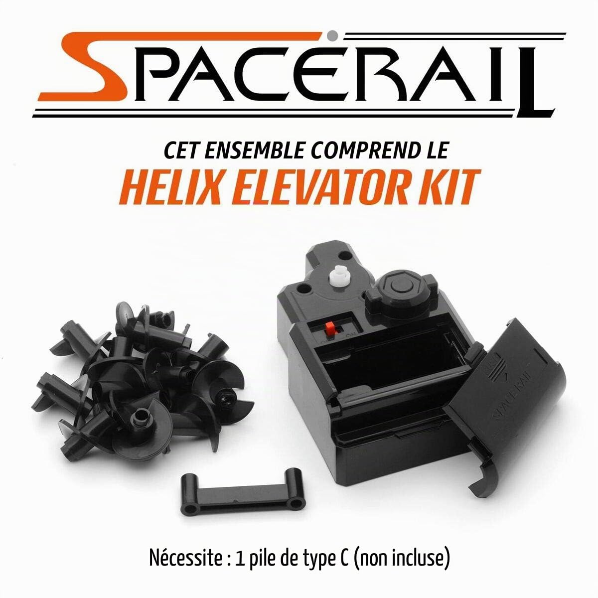 CKB LTD SpaceRail Niveau 3 Montagnes Russes perpétuelles Rollercoaster, Course de Montagnes Russes en marbre Gadget Kit de Construction de Piste de marbre Bricolage