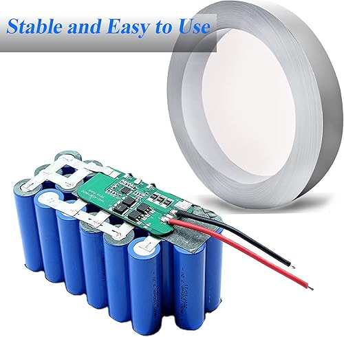 Miniatura 4 de Tiras de níquel, pestañas de níquel de 32.8 ft* 0.006 in x 0.315 in para 18650 21700 26650 AA Cell Battery Pack soldadura por puntos y soldadura, 1