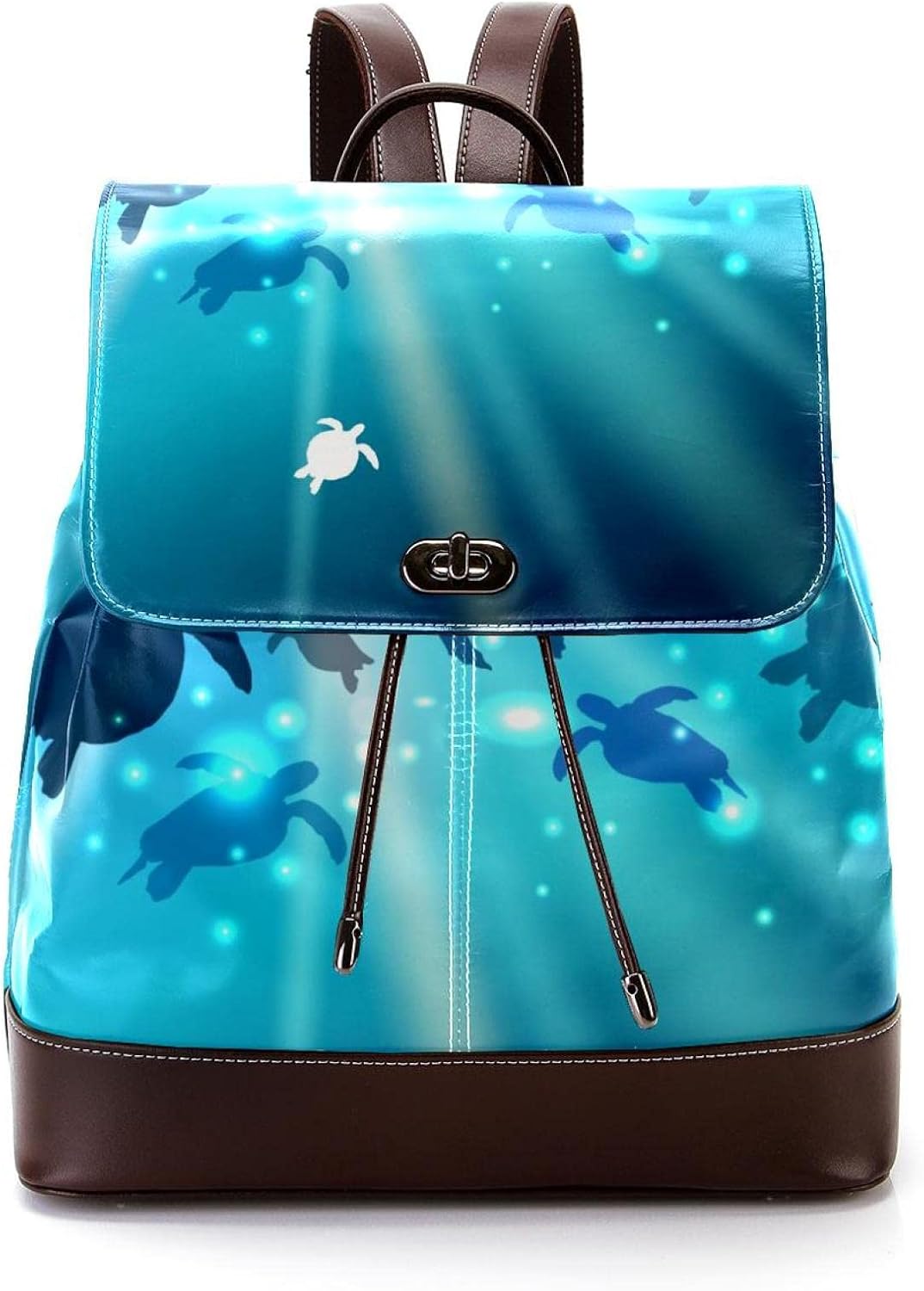 leather turtle backpack