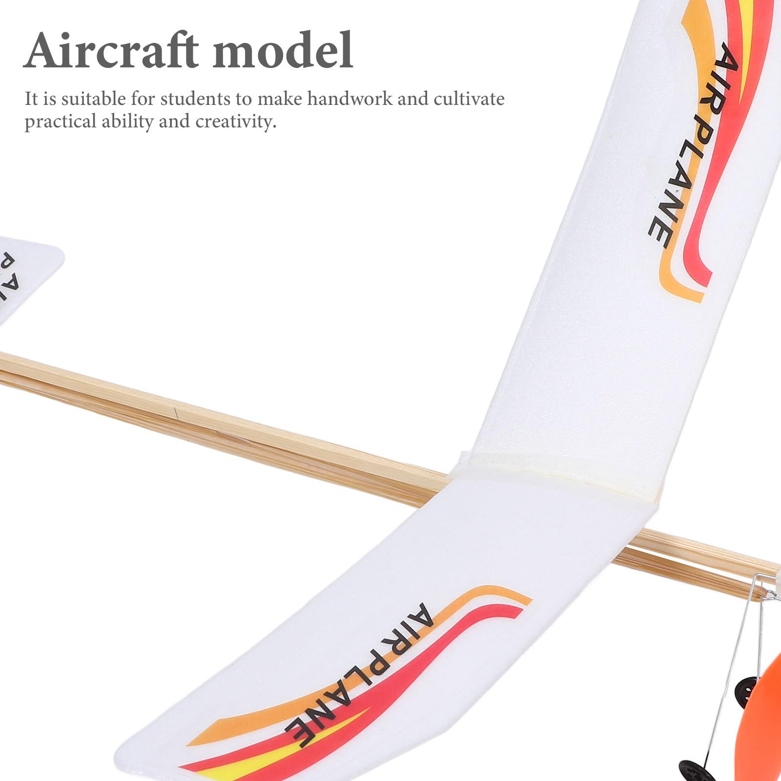 TOYANDONA Rubber Band Powered Airplane Model for Boys Diy Assembly Small Indoor Outdoor Flying Glider Educational Toy Lightweight Portable - Image 4