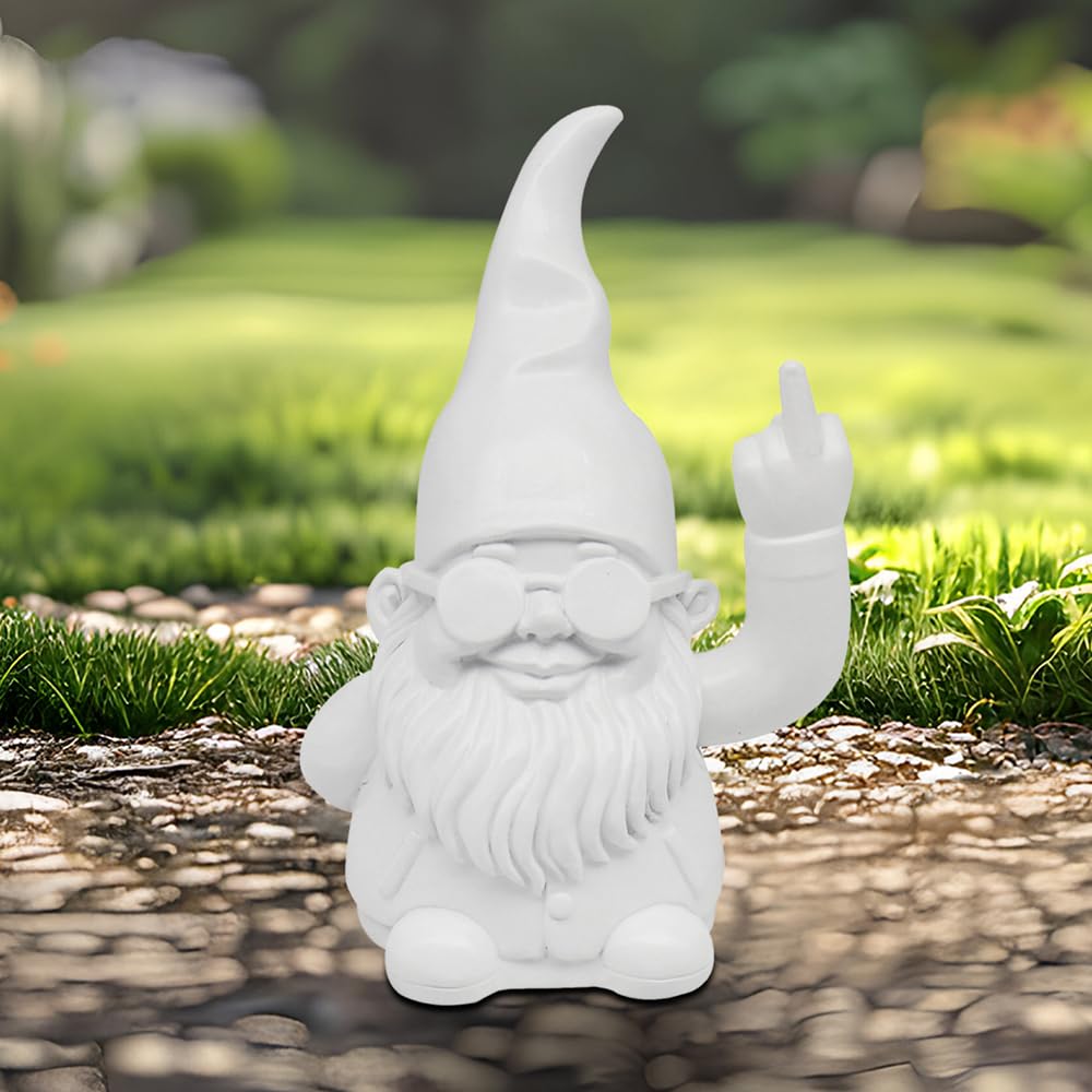Lesser & Pavey Gnomes Home Decor Figurines & Ornaments For Home & Office | Decorative Home Accessories Statues For Indoor & Outdoor | Lovely Gifts for Women & Men Peace Hands Pink 20 Cm — view 6