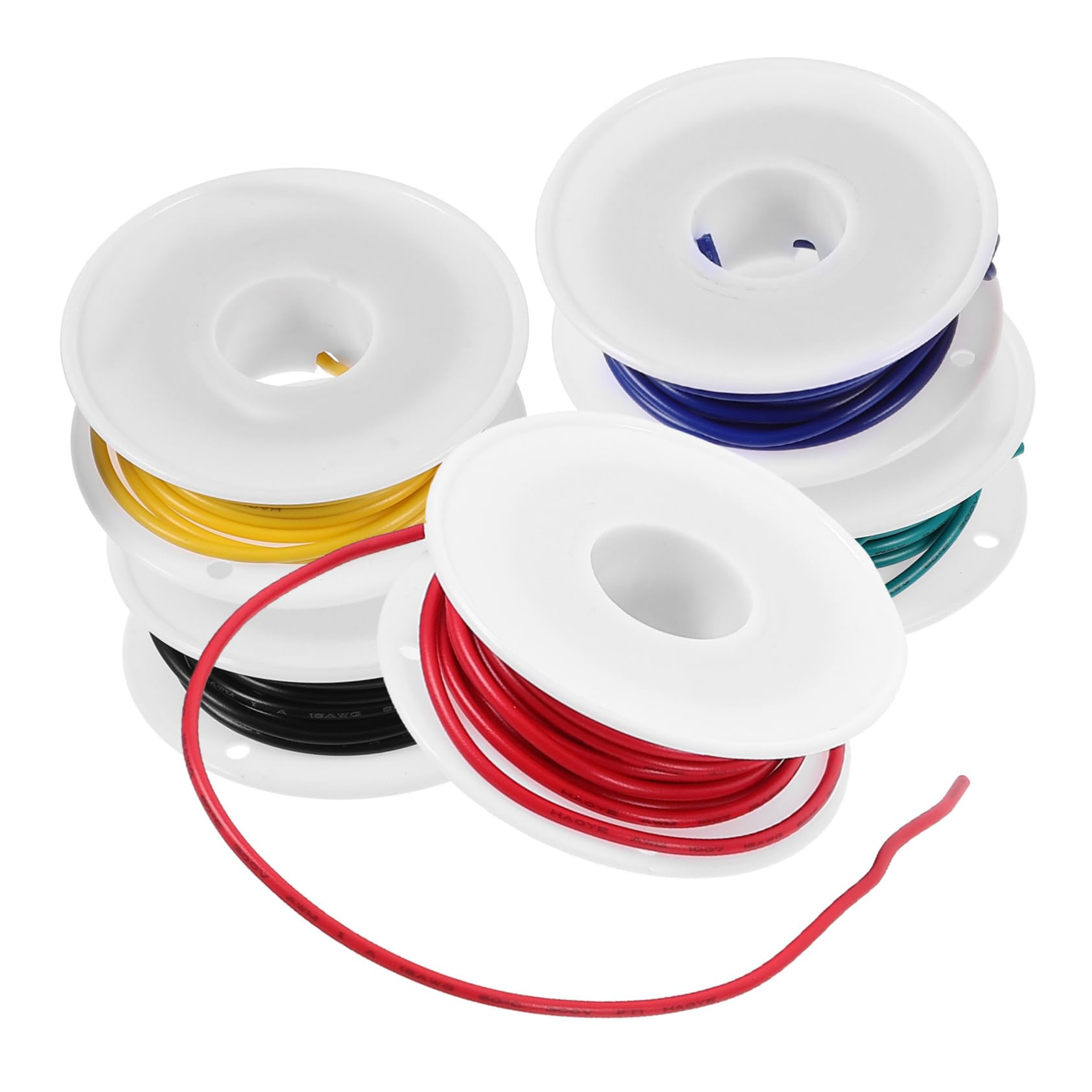 SOLUSTRE 20rollos Cuerda Eléctrica Flexible De Estañado Awg Para Accesorios Eléctricos Casa y Proyectos Electrónicos