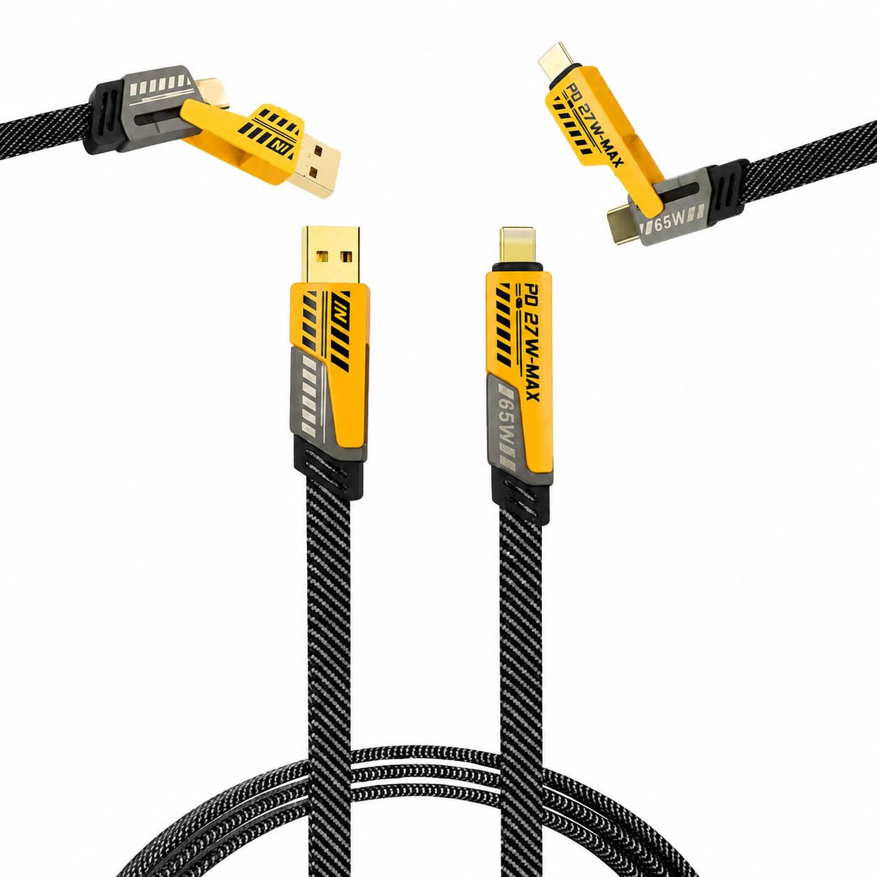 65W Fast Charging USB-A to USB-C Braided Cable-image-48