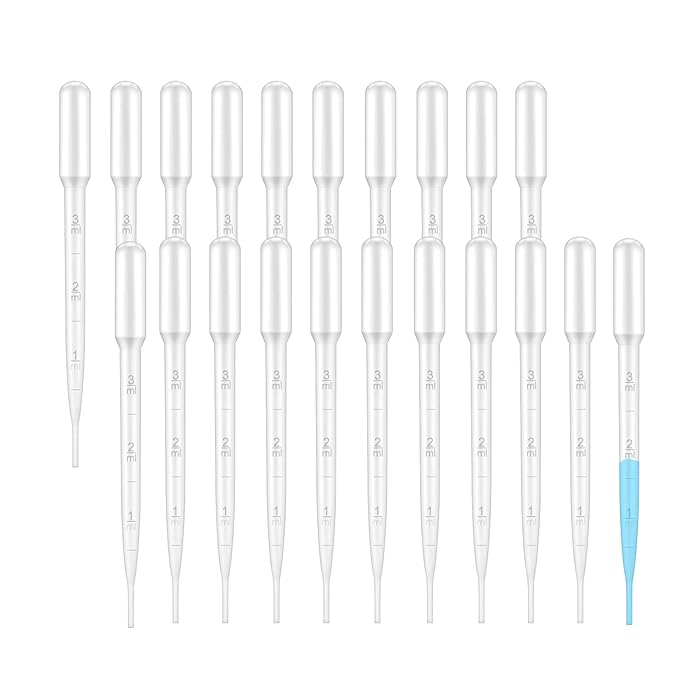 Buy 50 Pcs 3ml Plastic Transfer Pipettes Dropper,Transparent Graduated Pasteur Dropping Pipette