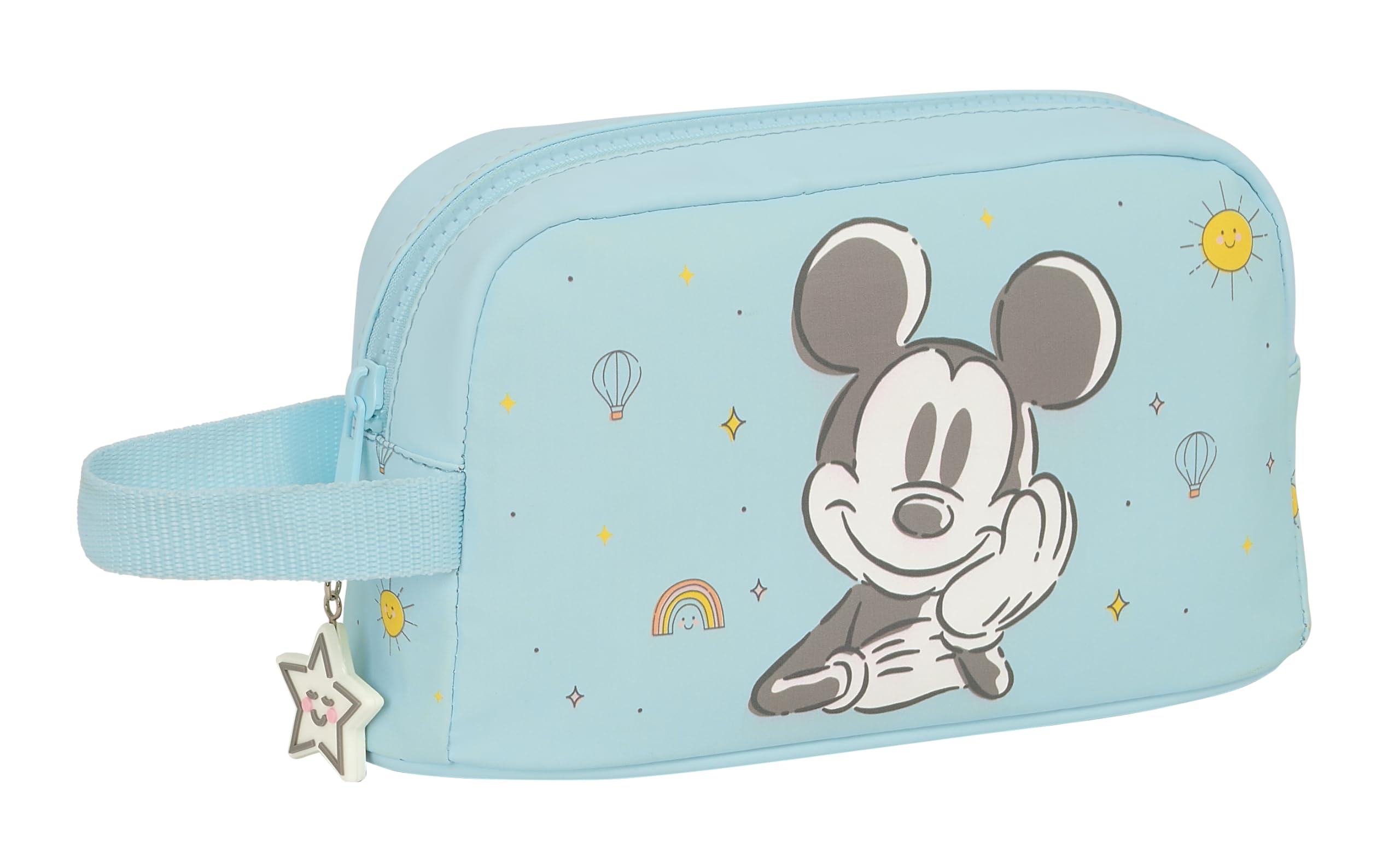 Safta Mickey Mouse Baby - Thermal Breakfast Holder, Thermo, Pencil Case, Quality and Maximum Resistance, Food Holder, Recreation, 21.5 x 6.5 x 12 cm, Light Blue, Light Blue, Estándar, Casual