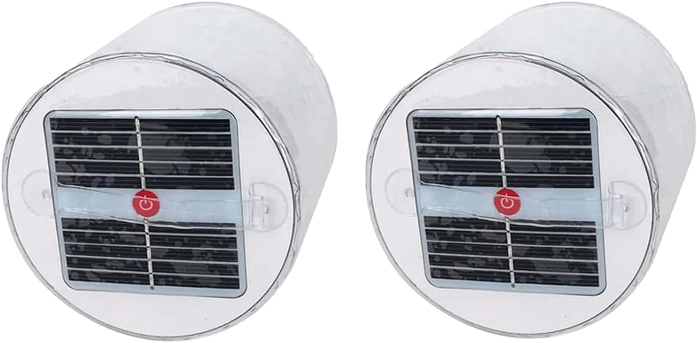 Photo voltaic Inflatable Lights 2 Pack Out of doors Tenting Tent Lantern Waterproof Photo voltaic Powered Led Gentle Survival Emergency Lantern for Tenting Journey