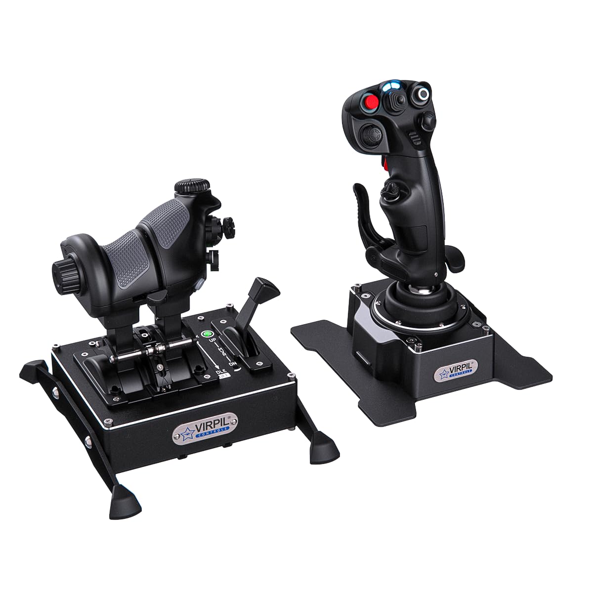 VIRPIL Controls AEROMAX Cadet HOTAS Bundle Premium Joystick & Gashebel Set für PC Flugsimulation CDT-AEROMAX-R CDT-VMAX Throttle Rechtshänder