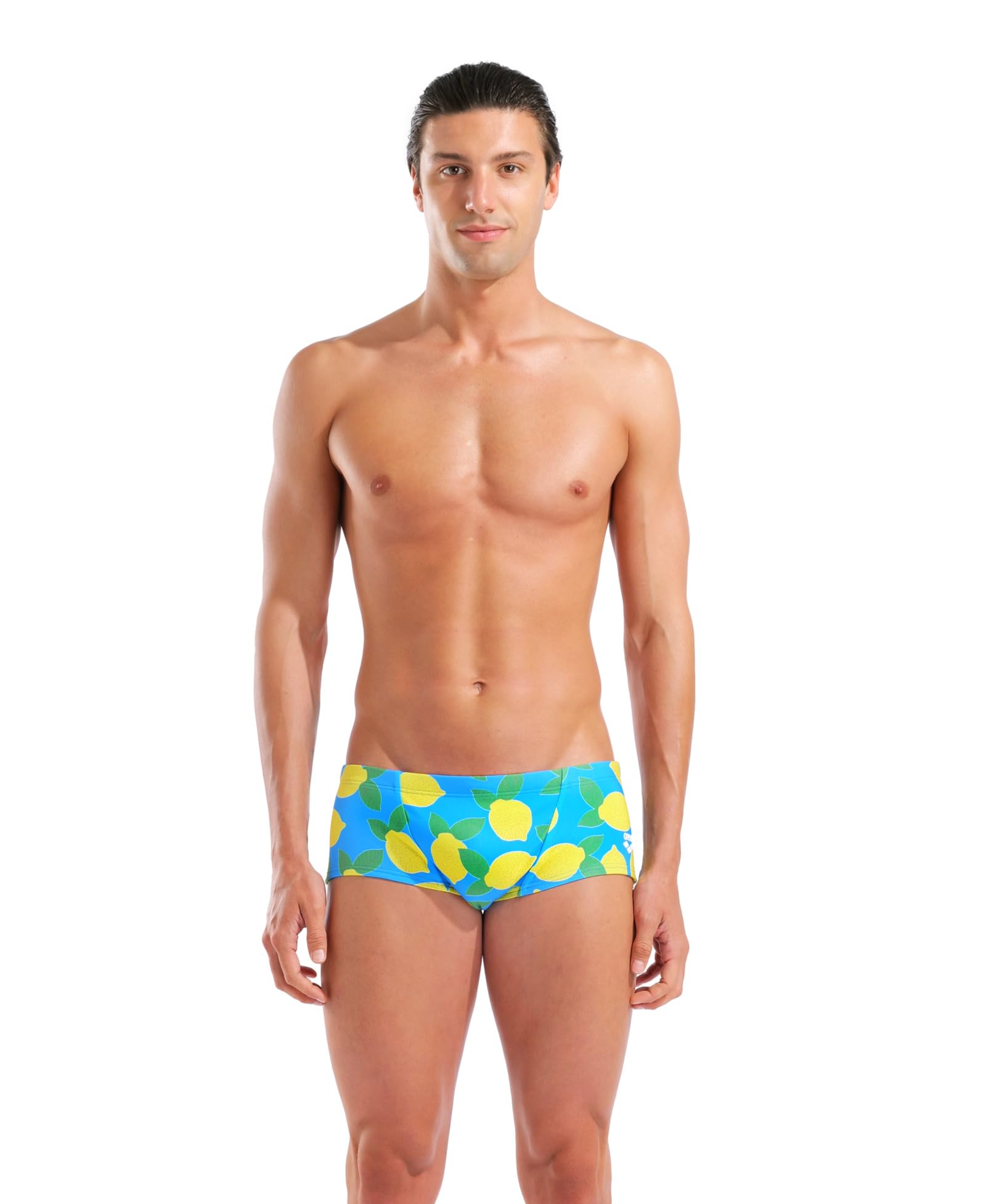 ARENA Costume Uomo Alto Trunk Swim Low Waist Nuoto Piscina Lemons Taglia 46 Ta