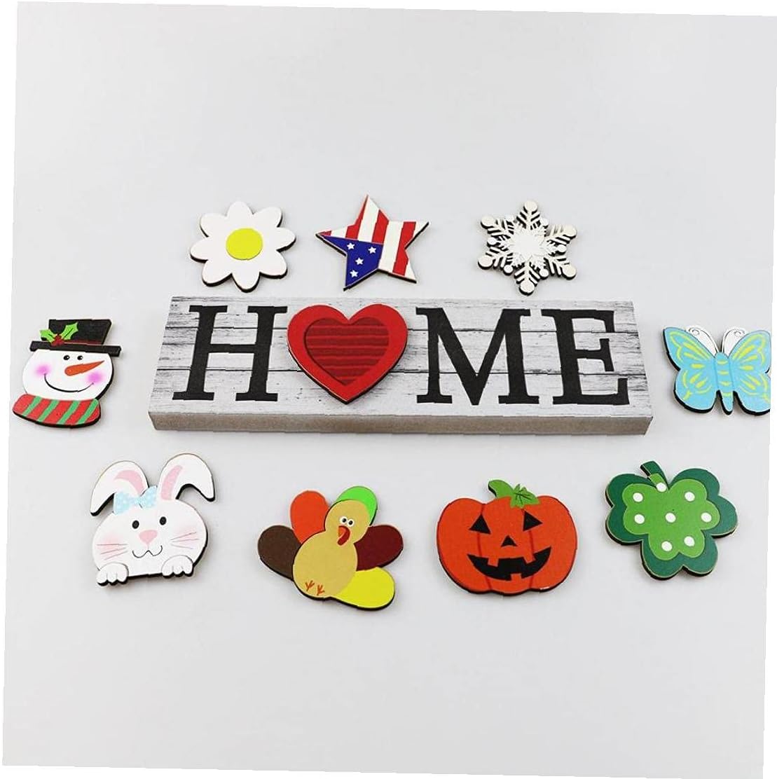 Handmade Wooden Hanging Heart Plaque Gift for New Home Perfect House Warming Present for Gift : Office Products