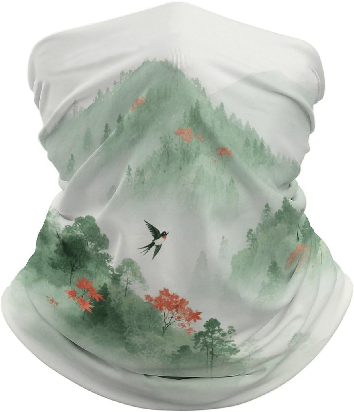 Mountain Forest Neck Gaiter for Men Women Cooling Wrap Headwear Winter Head Wrap Scarf Beautiful Headband Personality Balaclava Sport Magic Scarf Windproof Hair Bandana