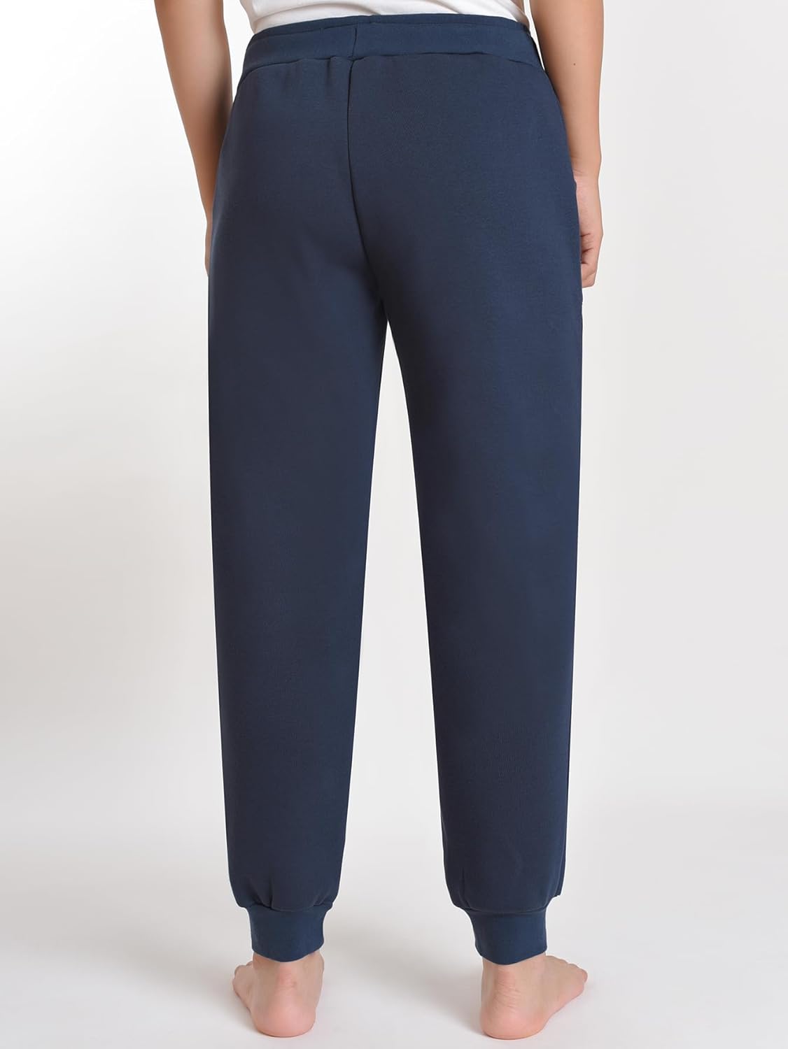 Women's Petite Joggers Fleece Sweatpants with Pockets - Image 2