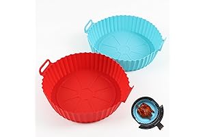 Ninja AF101 Air Fryer Reusable Silicone Liners 2 Pack Non-stick Silicone Air Fryer Basket Liners