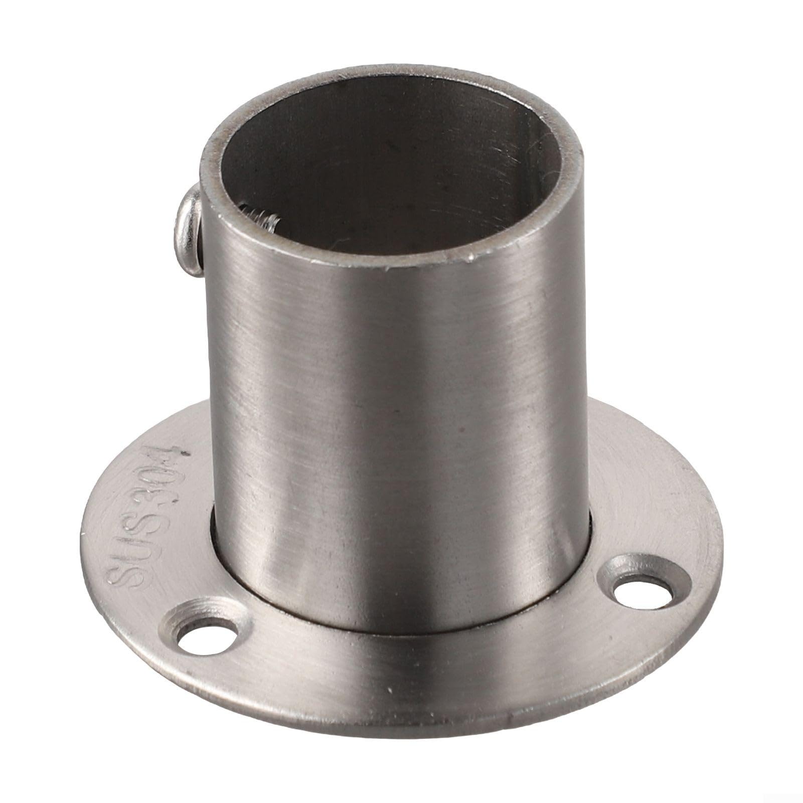 Bride murale en acier inoxydable poli pour fixation de tube pour diverses applications (25 mm)