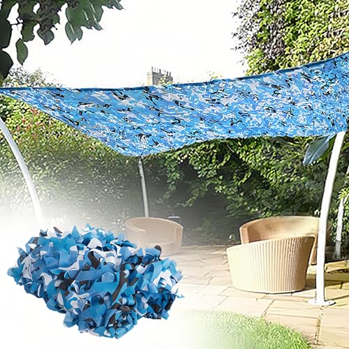 Red De Sombra Liviana Y Durade, Malla Camuflaje 6x4.0m, Redes De Camuflaje Militar, Utilizada para Aire Libre, Cazar, Acampar, Pérgola, Sombrilla, 4x4.0m(6x10m/19.6x32.8ft)