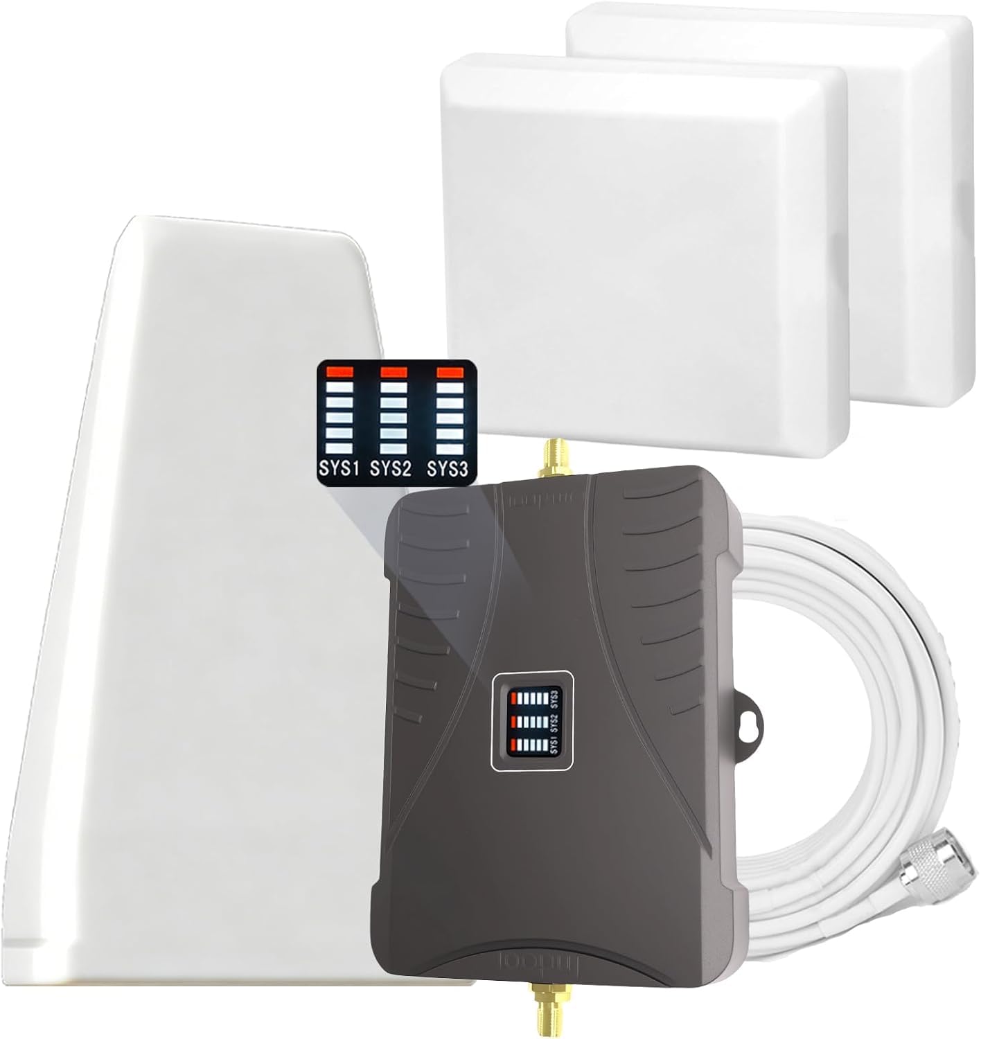 Photo 1 of Cell Phone Booster for Home & Multi-Room, Up to 7000 Sq.Ft, Cell Phone Signal Booster for Band 5/12/13/17,Boost 5G 4G LTE 3G Data for All U.S. Carriers, FCC Approved