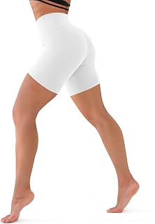 High Waisted Biker Shorts for Women - 5"/8" Tummy Control, Ultra-Comfort for Workouts, Yoga & Daily Wear
