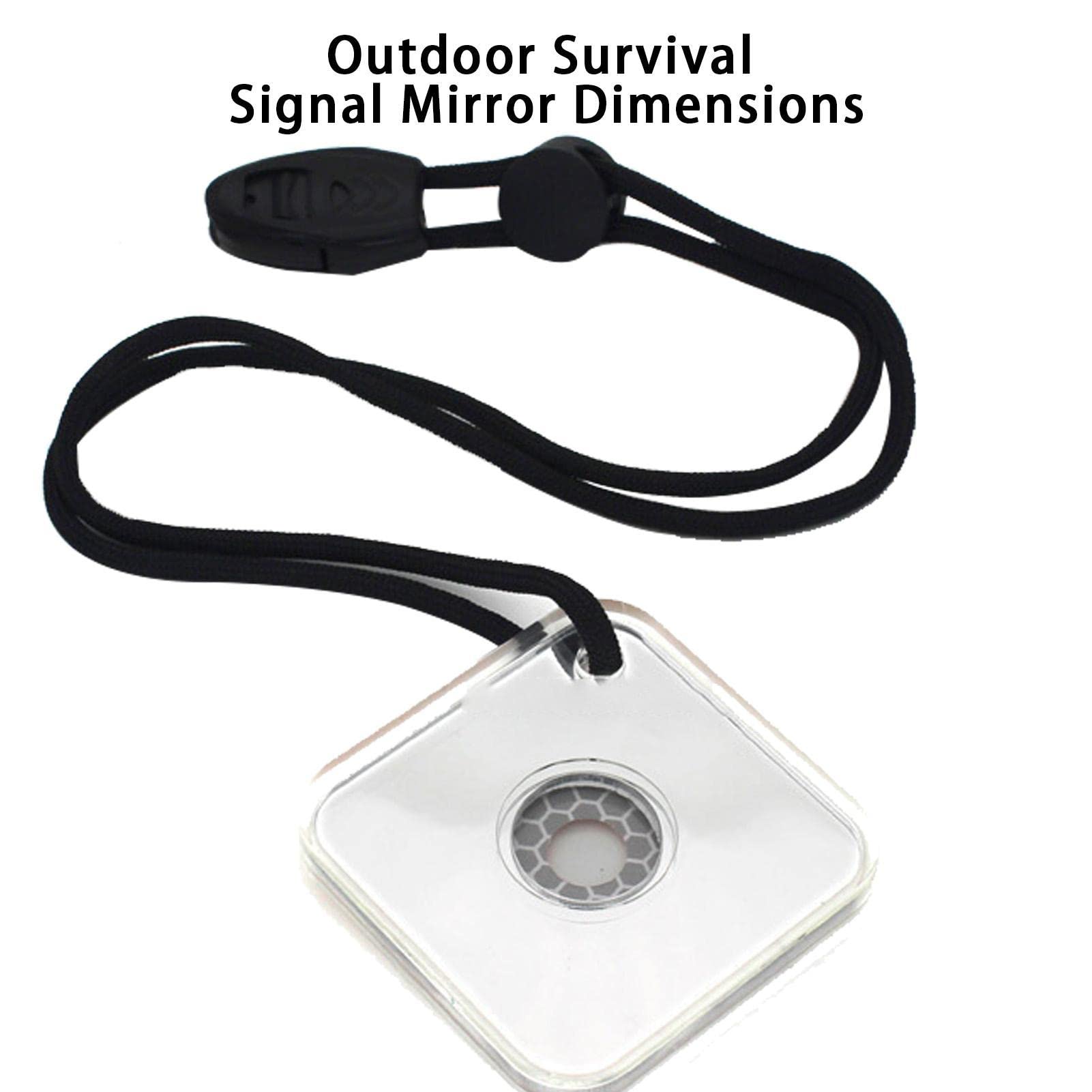 Lot de 10 miroirs de signalisation | Petit miroir de survie | Miroir de signalisation pour la randonnée et les accidents